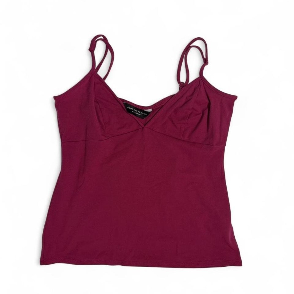 Dorothy Perkins wine red tank top‎